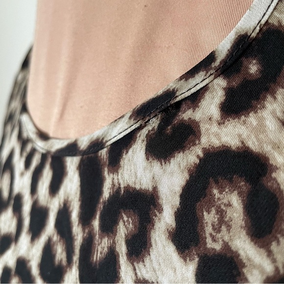 Rag & Bone Fleet Leopard Print Sleeveless High Low Silk Chiffon Tank Top Size M - Picture 11 of 12